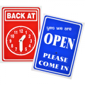 Back at Clock / OPEN Sign