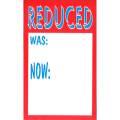Shelf Talkers 'Reduced was: now:'