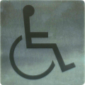 Stainless Steel Wall Sign - Disabled Access / Amenities
