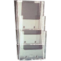 Wall Mounted 3 Tiered A4 Brochure Holder